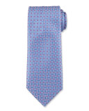 Box-Print Silk Tie