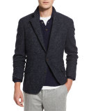 Boucle Two-Button Sport Coat, Navy