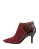 Talia Pointed-Toe Ankle Boot, Merlot