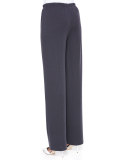 Straight-Leg Flat Knit Wool Pants