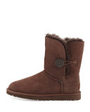 Bailey Button Short Boot, Chocolate