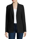 Long & Lean Blazer Jacket, Black
