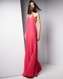 Halter Sleeveless Slip Gown