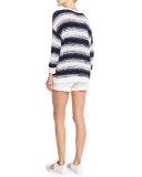 Ombre Striped Pullover Sweater