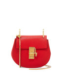 Drew Mini Chain Shoulder Bag, Red