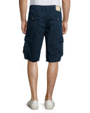 Weekender Frayed Cargo Shorts, Navy