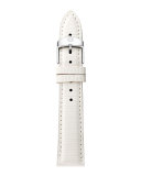 18mm Lizard Strap, Bright White