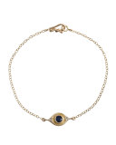 Evil Eye Bracelet with Sapphire & Diamonds