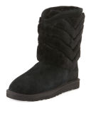 Tania Chevron-Shearling Fur Boot