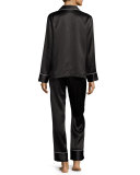 Silk Satin Two-Piece Pajama Set