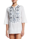 Jasmine Embellished Coverup Tunic