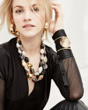 Hammered Gold Hoop Earrings