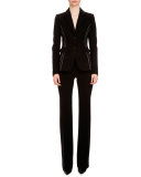 Fenice Two-Button Blazer, Black