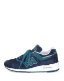 Men's 997 Suede & Mesh Sneaker, Navy/Castaway Blue