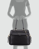 Knocked Up Nylon Diaper Bag, Black
