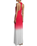 Dite Sleeveless A-Line Maxi Dress, Fire Ombre