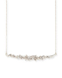 18K White Gold Diamond Baguette Necklace, 0.56 tdcw