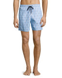 Moorea Diamond Seahorse Swim Trunks, Sky