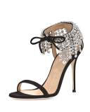 Mistico Crystal Ankle-Wrap 105mm Sandal