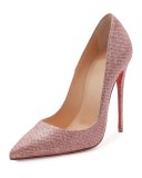 So Kate Glitter 120mm Red Sole Pump, Poudre