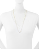 Debra Station Necklace, Clear