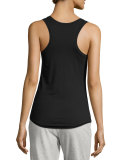 Yoga Basic Scoop-Neck Racerback Tank, Black