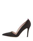 Rampling Glitter Pointed-Toe Pump, Black