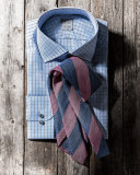 Check Woven Dress Shirt, Blue