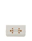 Aragon Studded Fold-Over Clutch Bag