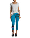 Strike Sounds Cropped Jogger Pants, Blue