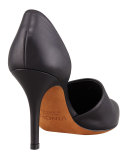 Claire Two-Piece Leather Pump, Black