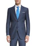 Sienna Contemporary-Fit Birdseye-Stripe Two-Piece Suit, Gray