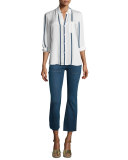 Le Cropped Flare De Francoise Jeans, Larra