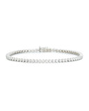 Diamond Bezel Line Bracelet in 18K White Gold