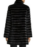 Layered Reversible Fur Coat