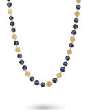 Jaipur 18K Lapis Station Necklace, 30"