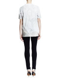 Short-Sleeve Wing-Print Tee, Black