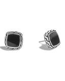 Classic Chain Black Onyx Stud Earrings