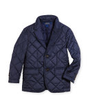 Hillsdale Quilted Sport Jacket, Navy, Size 2-7