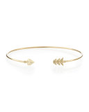 14-Karat Gold Diamond Arrow Cuff