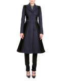 Magellan Fit-&-Flare Coat, Navy