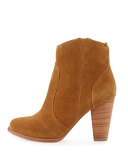 Dalton Suede Western Bootie, Whiskey