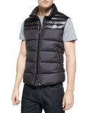 Dupres Quilted Puffer Vest, Black