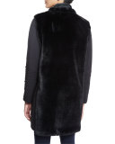 Berit Reversible Faux-Fur Trimmed Coat