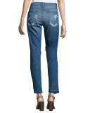 Dre Distressed Cuffed Jeans, Kennedy