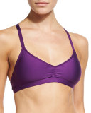 Snake Charmer Draped Tankini Swim Top