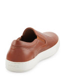 Ace Men's Perforated Leather Skate Sneaker