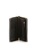 York Multi-Task Saffiano Wristlet Wallet, Black