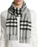 Giant-Check Cashmere Scarf