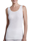 Silk Tank, Pale Cream